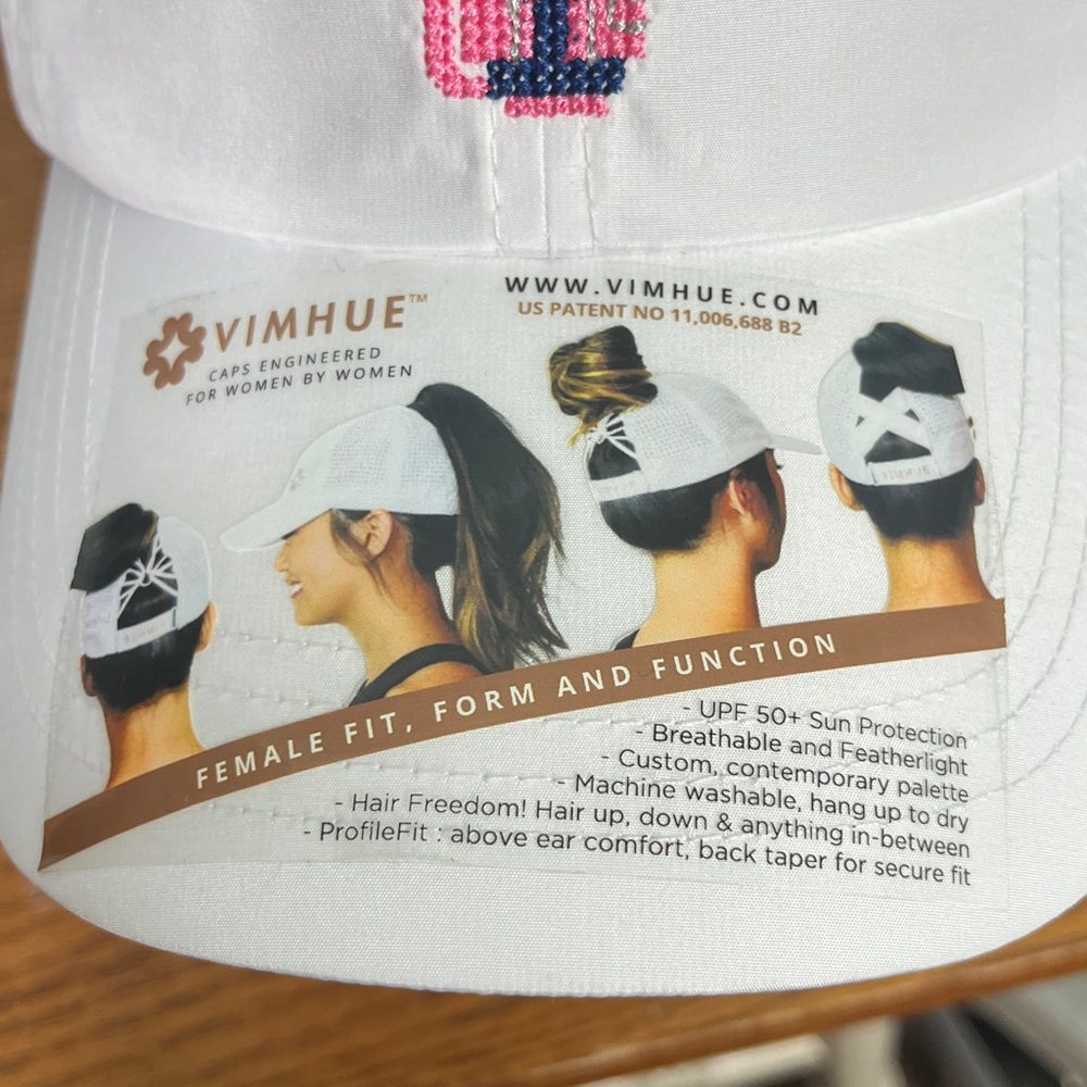 Vimhue, Golf Bag Embroidered UPF 50+ Women's Golf Cap for Fit Form & Function - Picture 3 of 8
